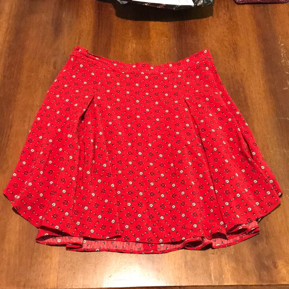 UO fit and flare mini skirt